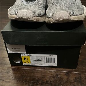Adidas NMD_R1 PK Sneakers - Black and White